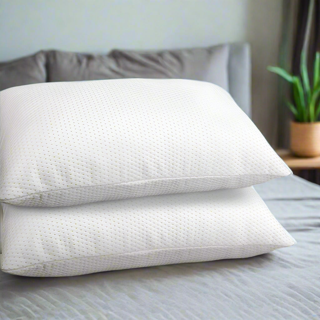 Luxore Visco Memory Foam Pillows | Two Hypo Allergenic Breathable Pillows