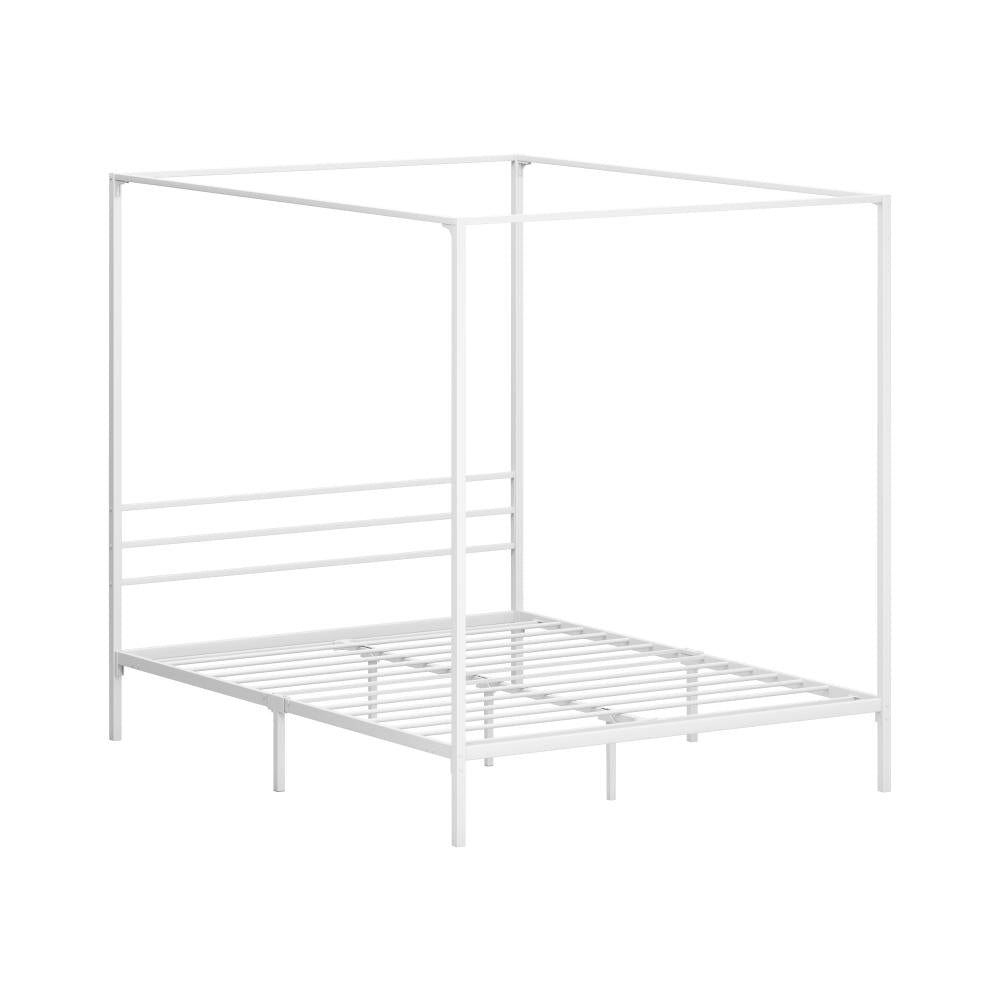Casablanca Blanco Premium Canopy Style Metal Bed Frame | High Quality Designer Canopy Bed