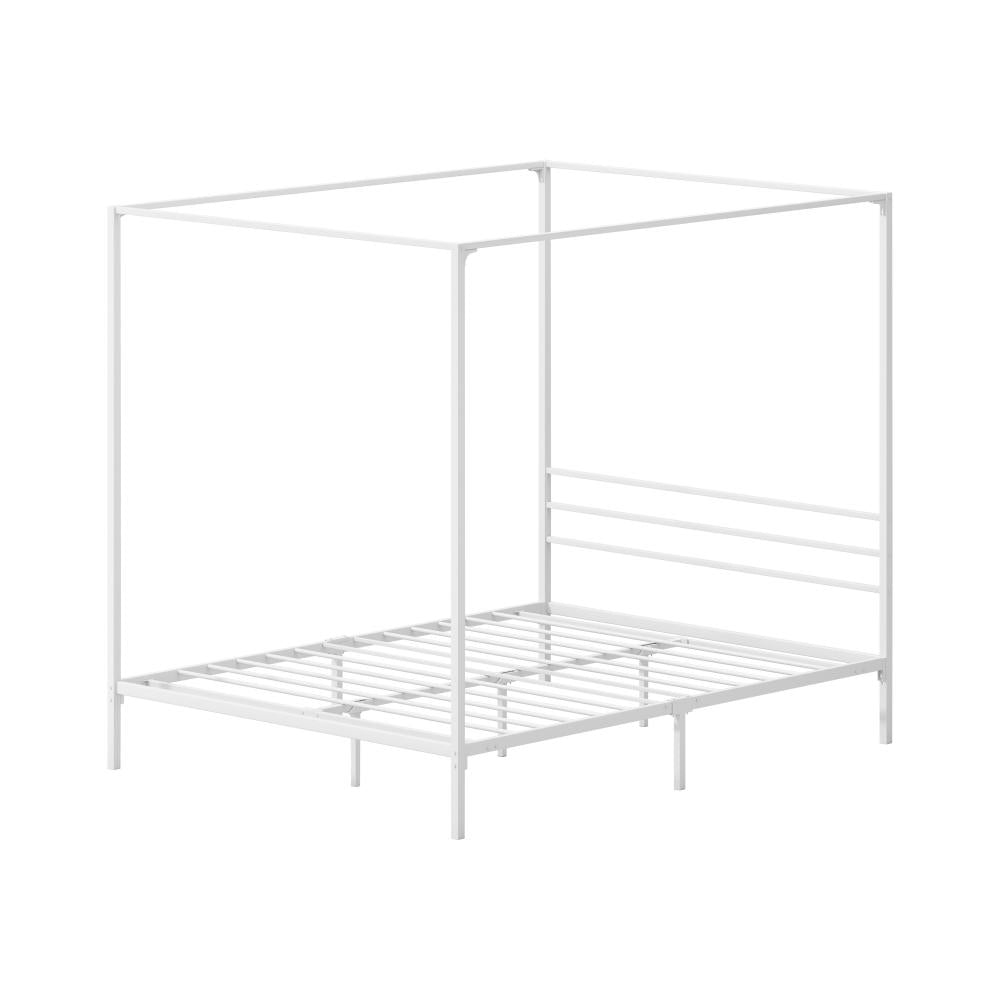 Casablanca Blanco Premium Canopy Style Metal Bed Frame | High Quality Designer Canopy Bed