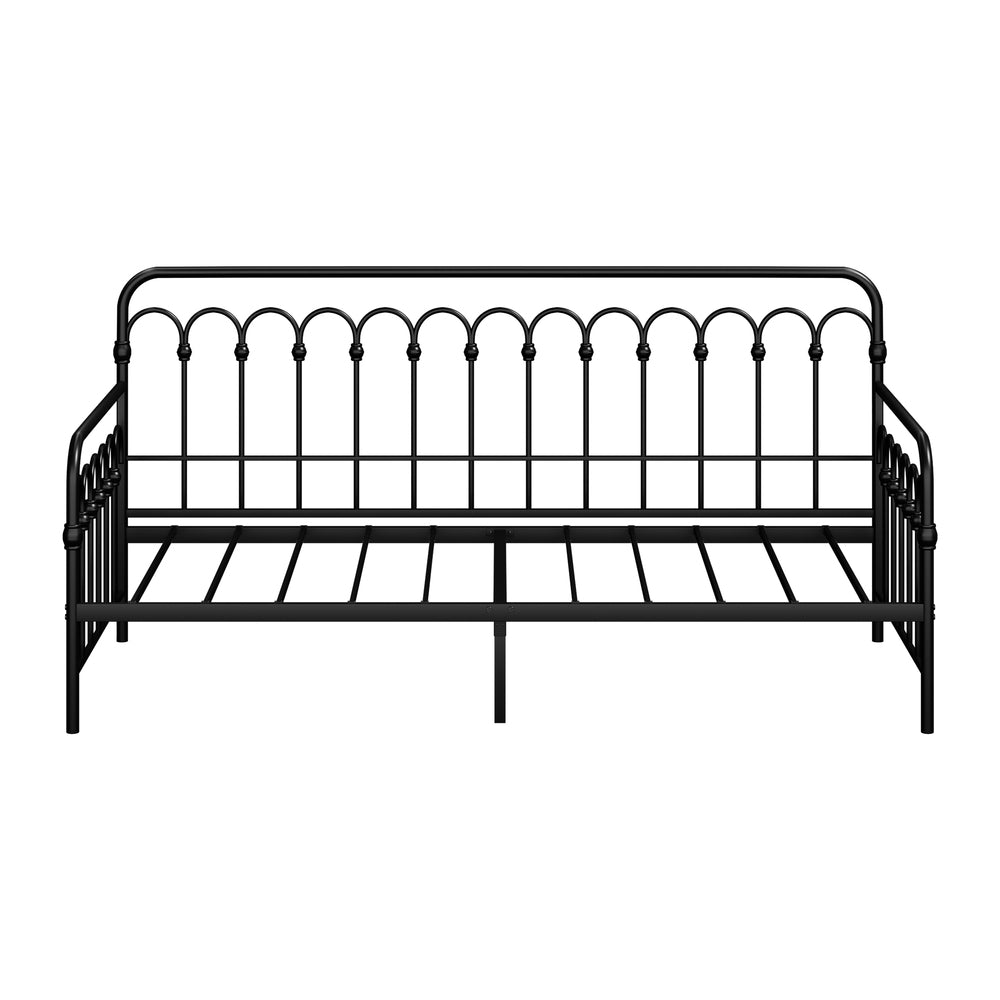 Reggio Pulo Metal Kids Bed Frame| Kids Two in One Daybed Single Size and Optional Single Rollout Trundle