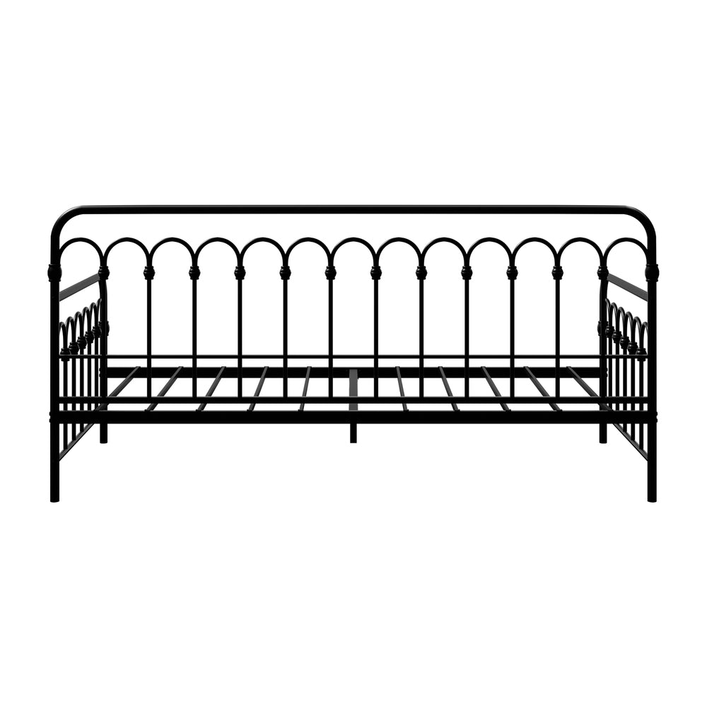 Reggio Pulo Metal Kids Bed Frame| Kids Two in One Daybed Single Size and Optional Single Rollout Trundle