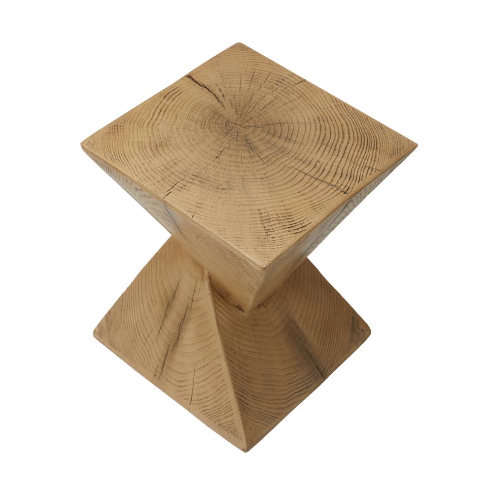 Terzzi Two In One Concrete Diamond Stool or Bedside Table | Indoor Outdoor Verstaile Modern Stands