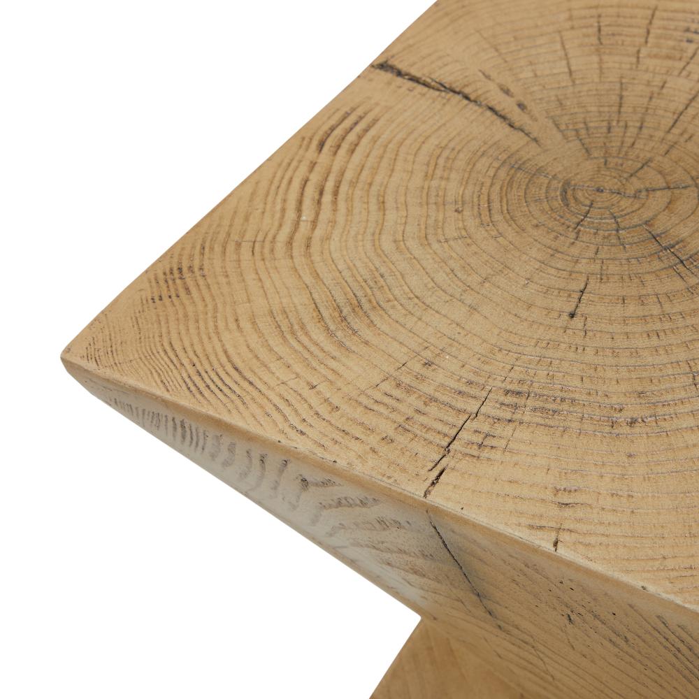 Terzzi Two In One Concrete Diamond Stool or Bedside Table | Indoor Outdoor Verstaile Modern Stands