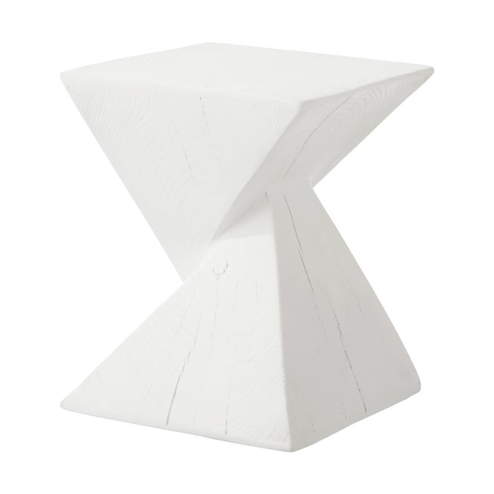 Terzzi Two In One Concrete Diamond Stool or Bedside Table | Indoor Outdoor Verstaile Modern Stands