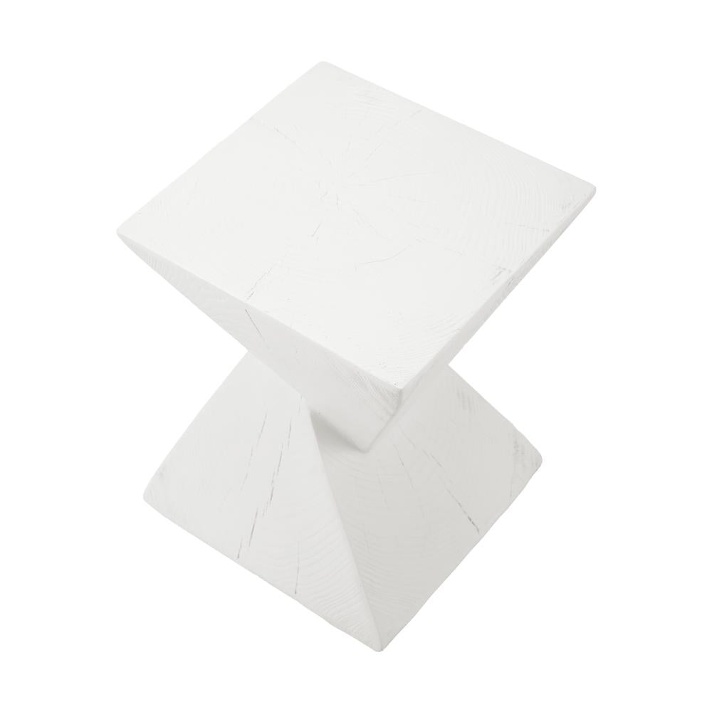 Terzzi Two In One Concrete Diamond Stool or Bedside Table | Indoor Outdoor Verstaile Modern Stands