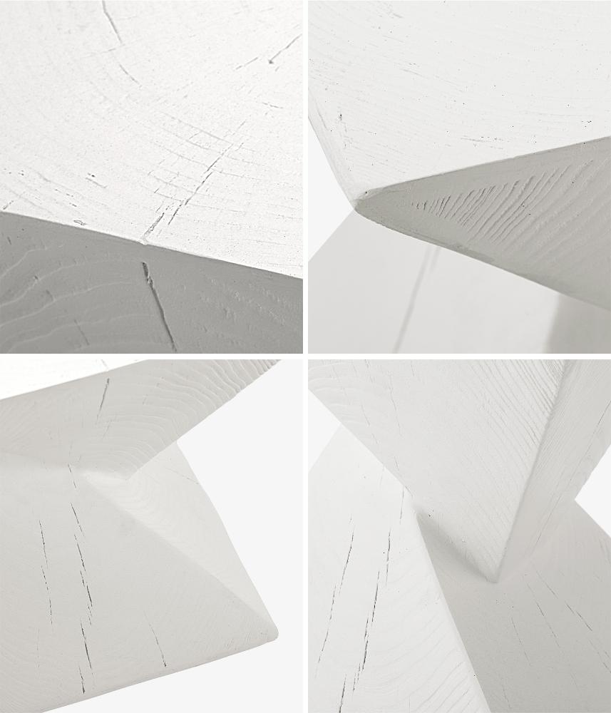 Terzzi Two In One Concrete Diamond Stool or Bedside Table | Indoor Outdoor Verstaile Modern Stands