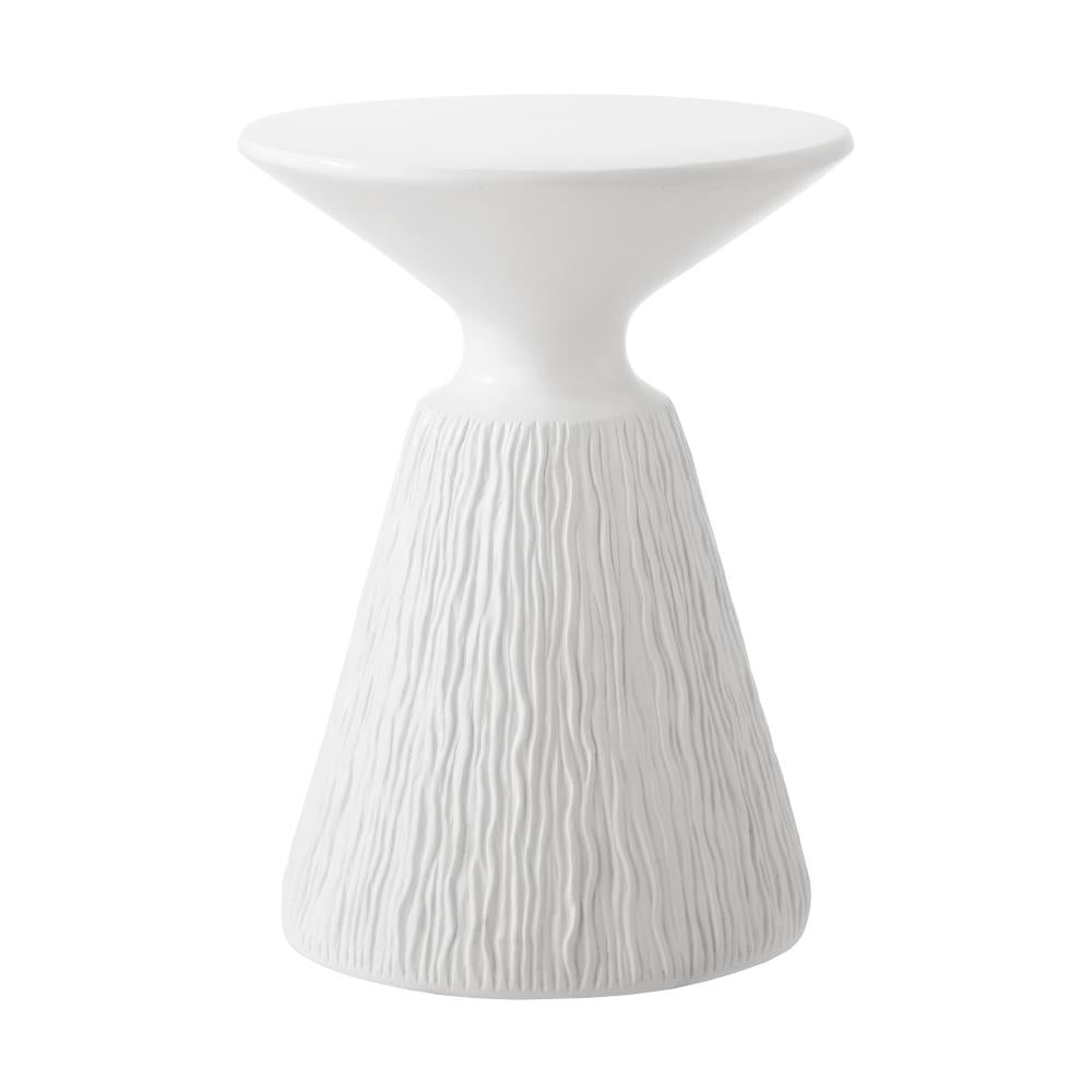 Terzzi Two In One Concrete Lava Stool or Bedside Table | Indoor Outdoor Verstaile Modern Stands