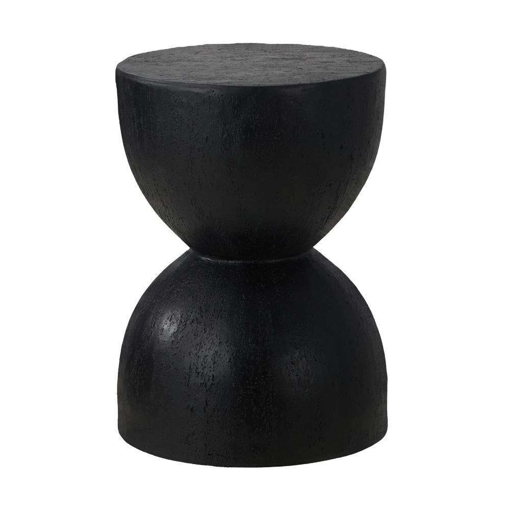 Terzzi Nero Two In One Concrete Side Stool or Bedside Table | Indoor Outdoor Verstaile Modern Stands
