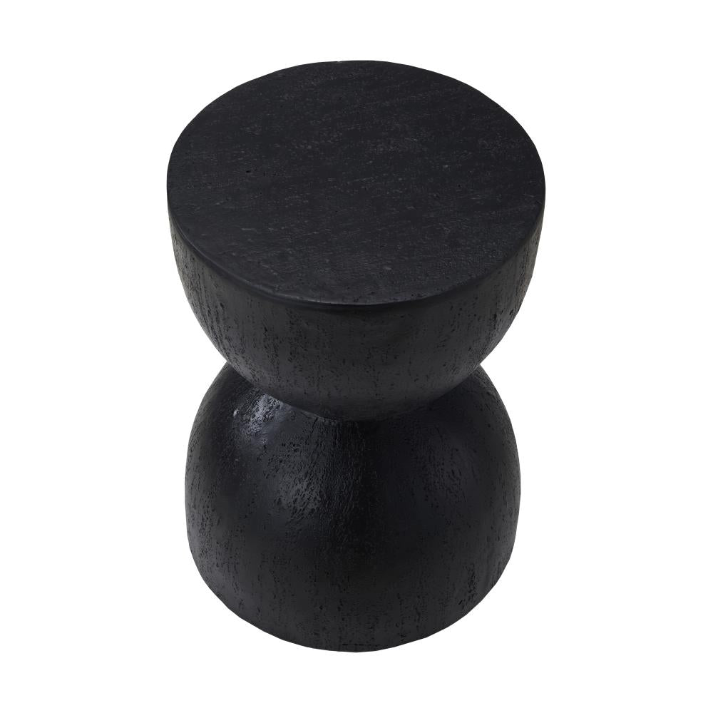 Terzzi Nero Two In One Concrete Side Stool or Bedside Table | Indoor Outdoor Verstaile Modern Stands