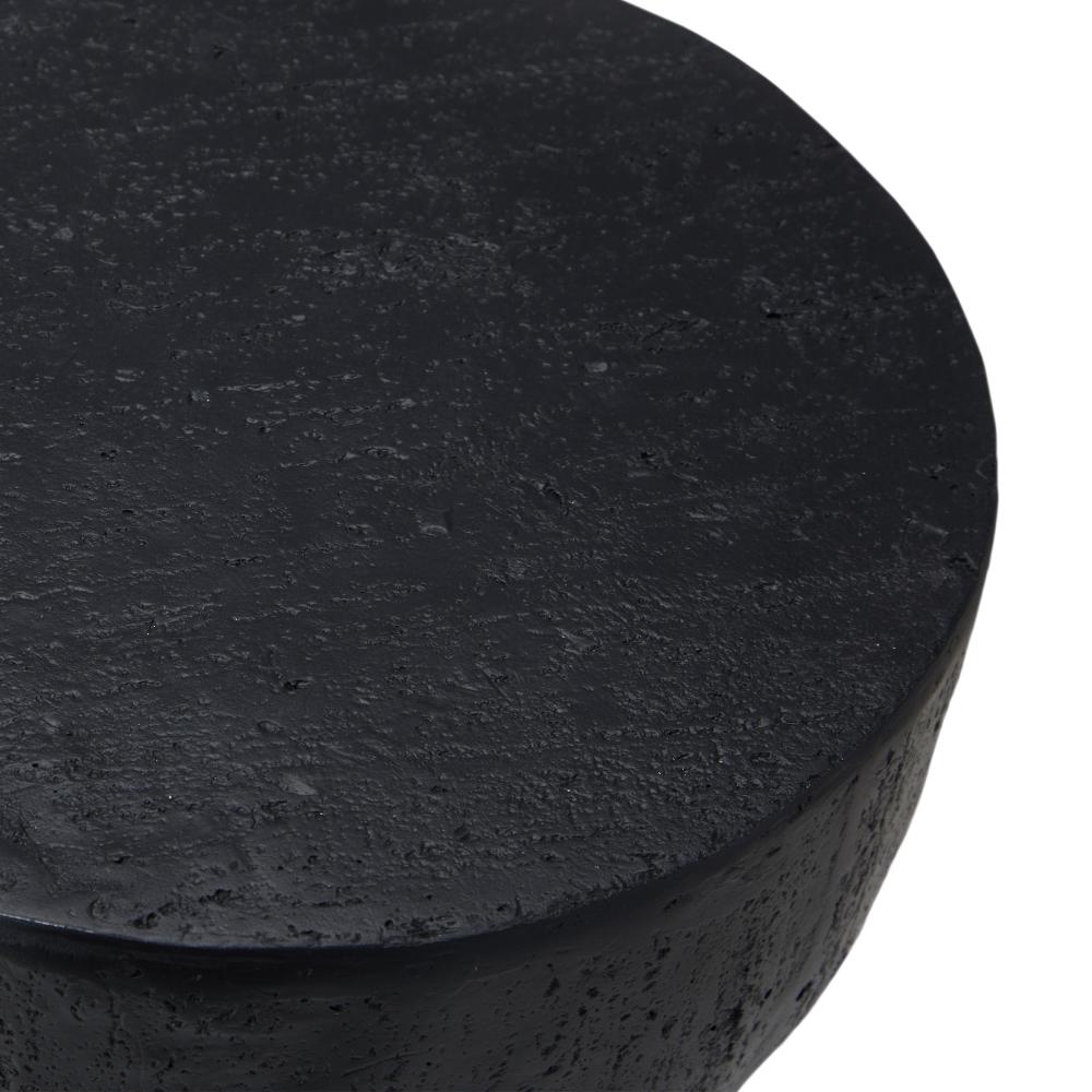 Terzzi Nero Two In One Concrete Side Stool or Bedside Table | Indoor Outdoor Verstaile Modern Stands