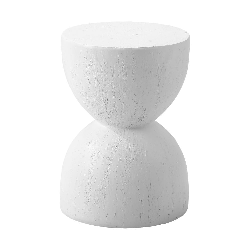 Terzzi Two In One Concrete Hourglass Stool or Bedside Table | Indoor Outdoor Modern Side Table Stool