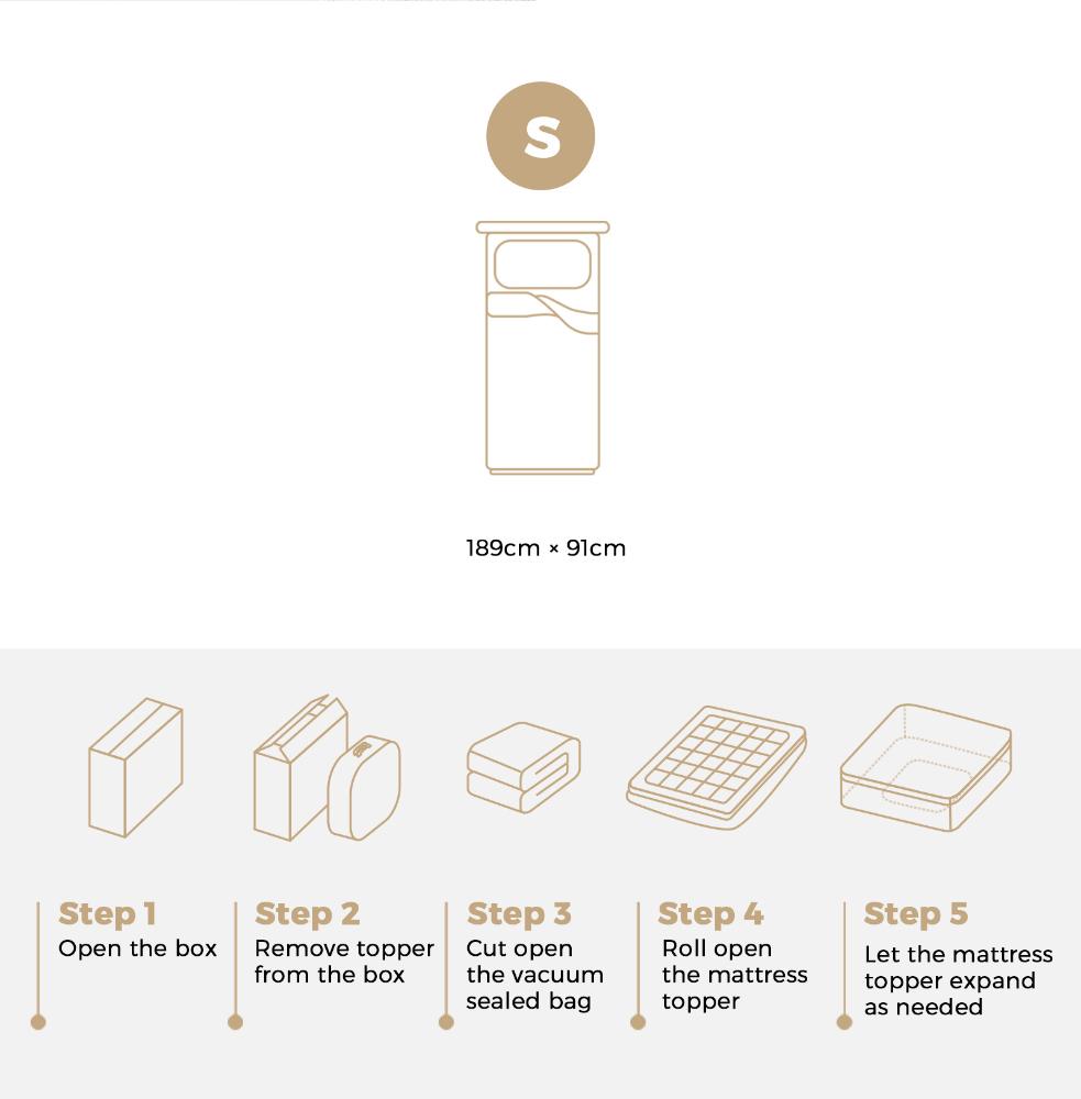 Nuvola Luxe Cloud Sleep 1000GSM Airmax Fully Skirted Mattress Topper | Breathable Cooling Micro Memory Topper