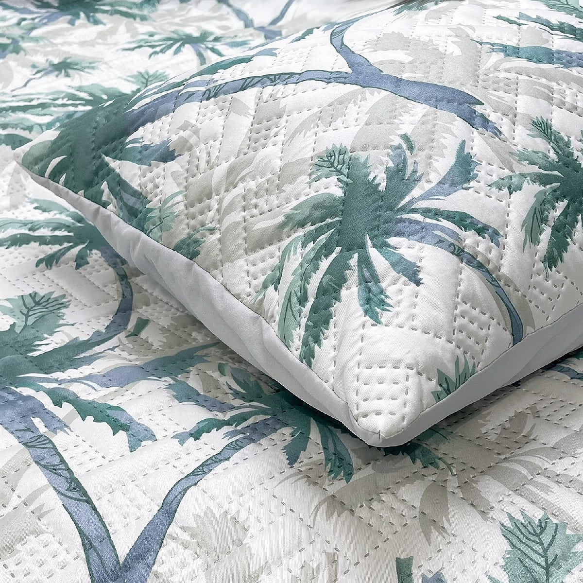 Ramesses Soft Bamboo Cooling Ultrasonic Quilt Cover Set With Fitted Sheet | Printed Design Bamboo Bedding Set