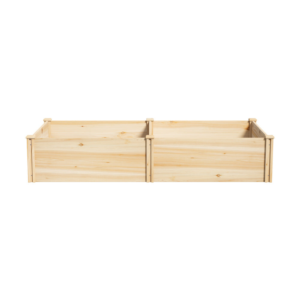Greenio Premium Wooden Raised Garden Beds | Wooden Timber Multi Sized Planter Boxes