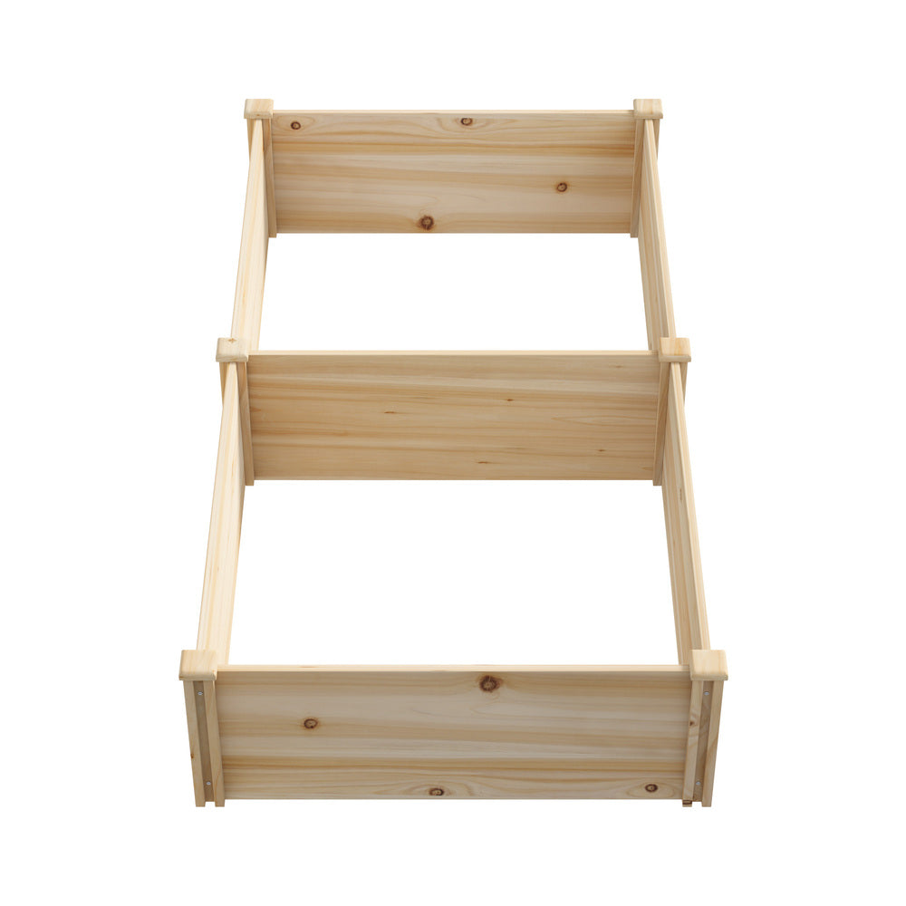 Greenio Premium Wooden Raised Garden Beds | Wooden Timber Multi Sized Planter Boxes