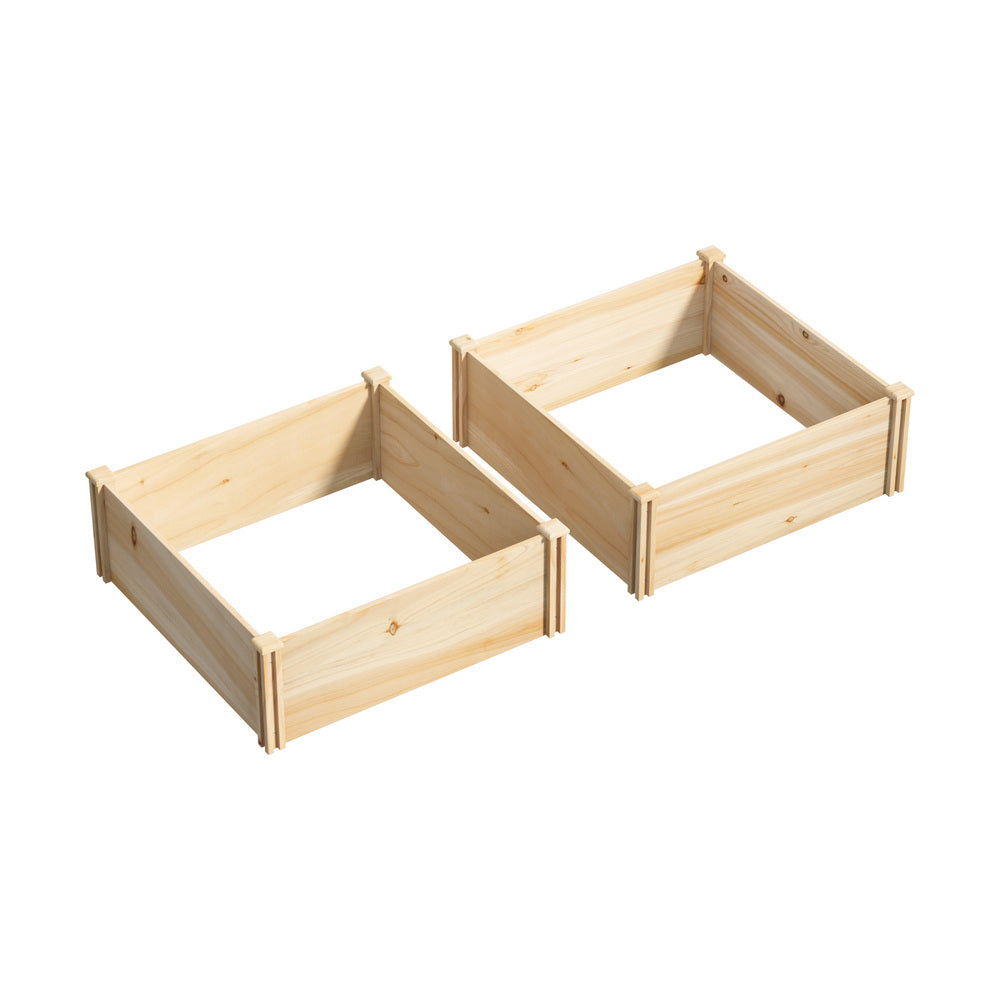 Greenio Premium Wooden Raised Garden Beds | Wooden Timber Multi Sized Planter Boxes