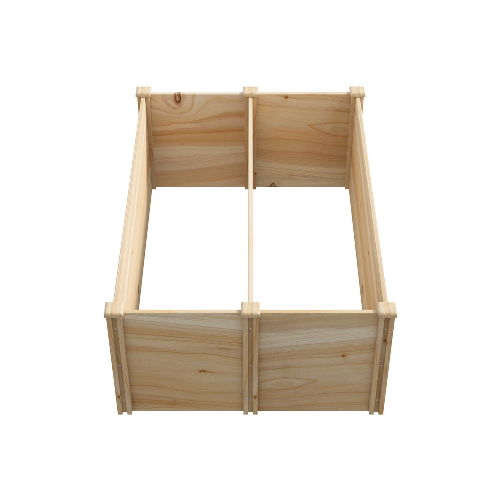 Greenio Premium Wooden Raised Garden Beds | Wooden Timber Multi Sized Planter Boxes