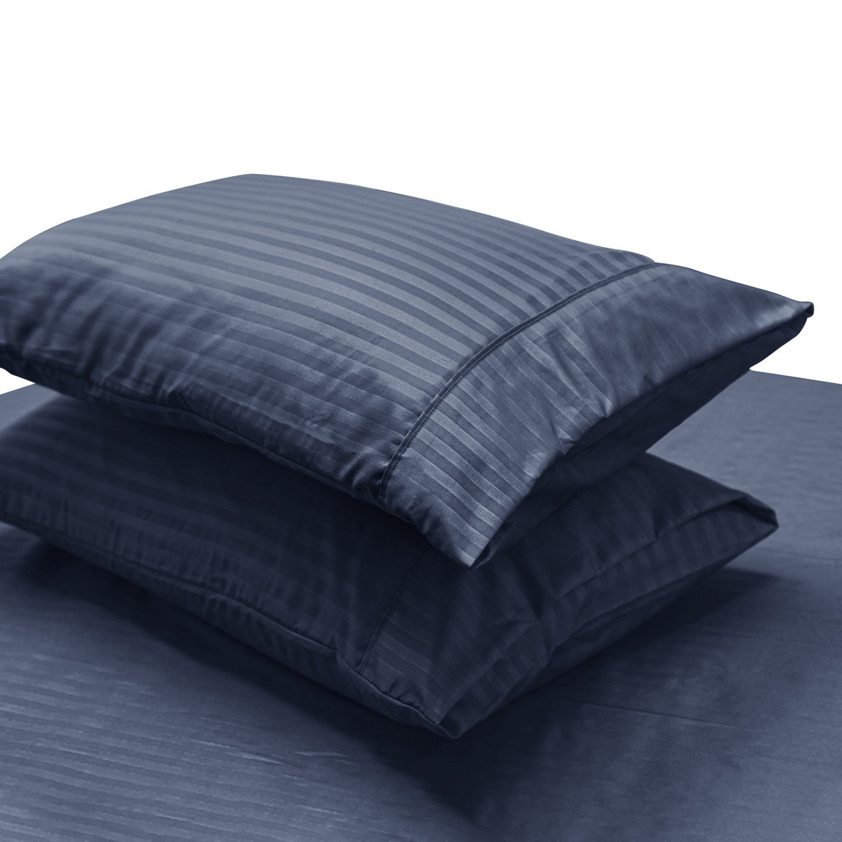 2000TC Pin Stripe Bamboo Cooling Fitted Sheet Combo Set | Hotel Quality Jacquard Bamboo Sheets