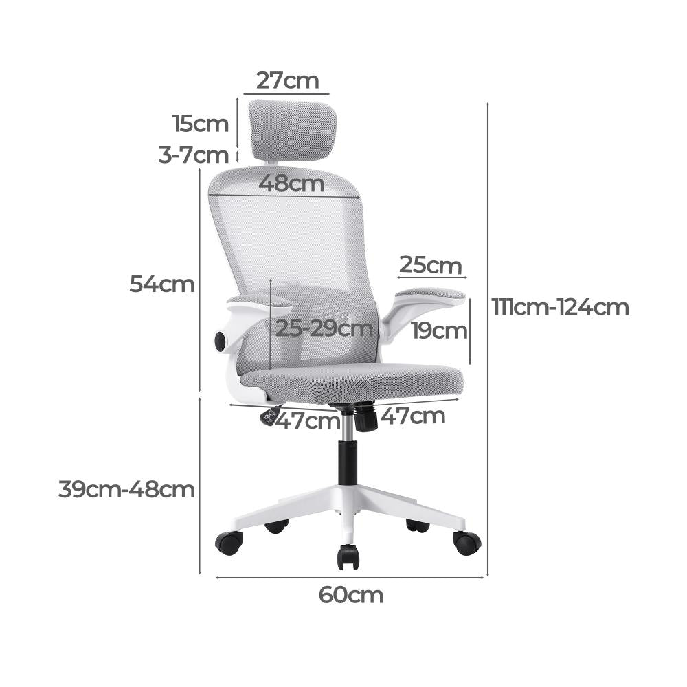 Ermes Deluxe Ergo Mesh Office Chair | Executive S Curve Adjustable Gaming Computer Chair