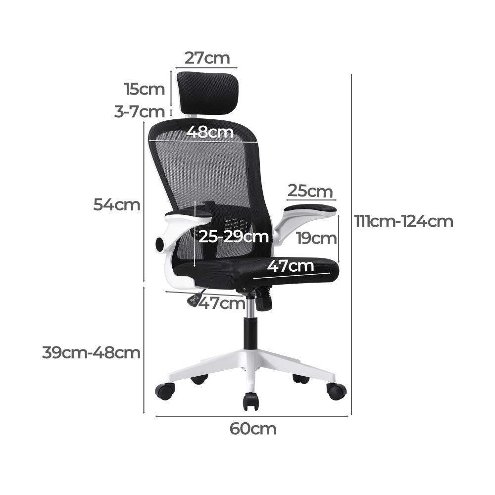 Ermes Deluxe Ergo Mesh Office Chair | Executive S Curve Adjustable Gaming Computer Chair