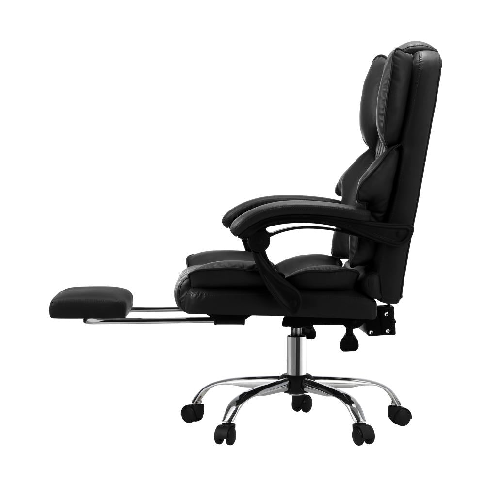 Premium Soft 2 In 1 Office and Massage Chair | High Quality Comfortzone PU Leather Executive Office Chair