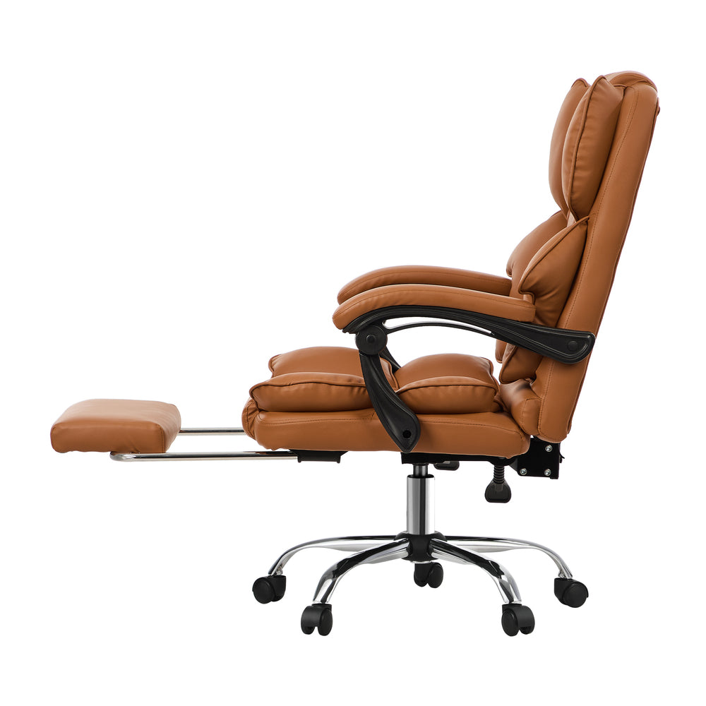 Premium Soft 2 In 1 Office and Massage Chair | High Quality Comfortzone PU Leather Executive Office Chair