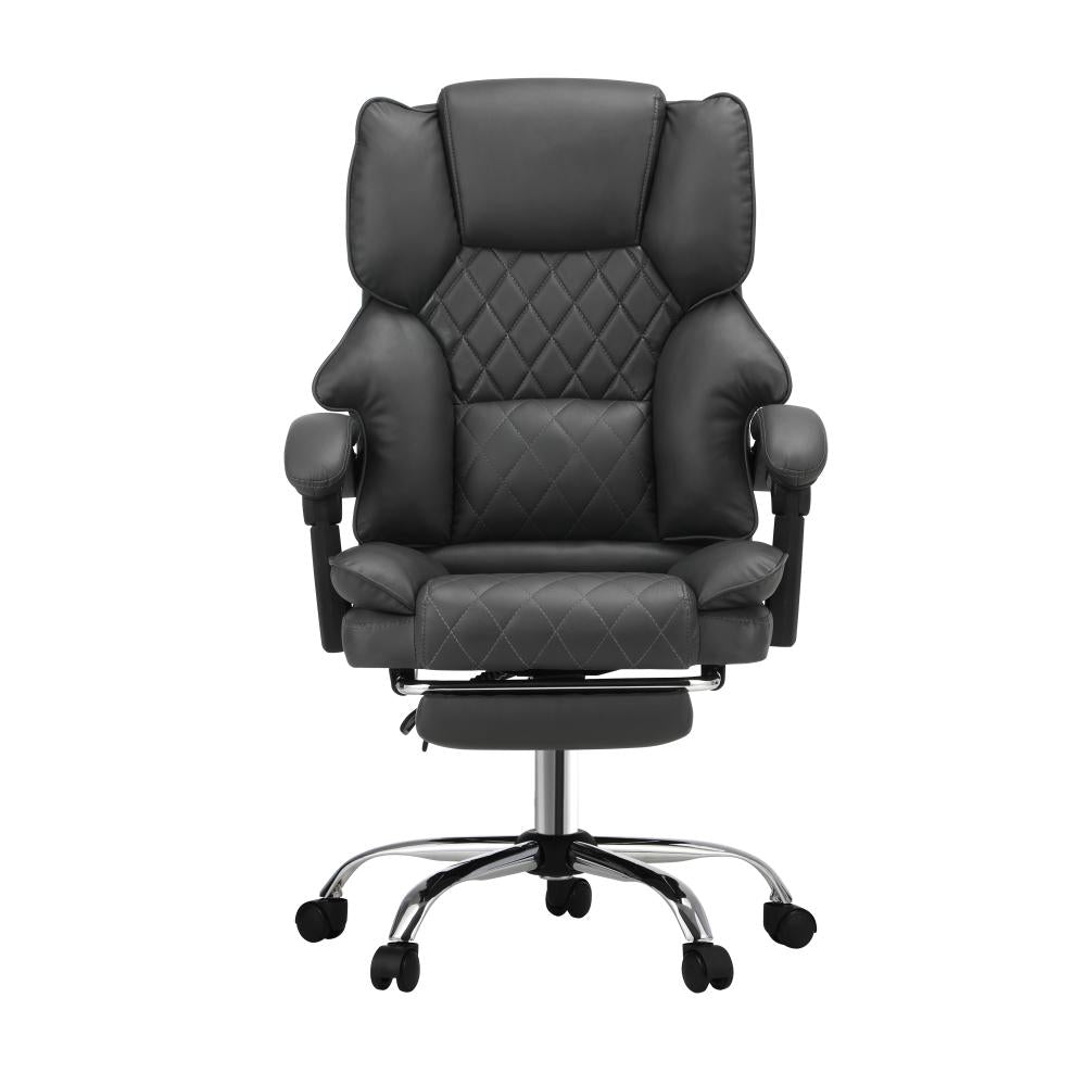 Premium Soft 2 In 1 Office and Massage Chair | High Quality Comfortzone PU Leather Executive Office Chair