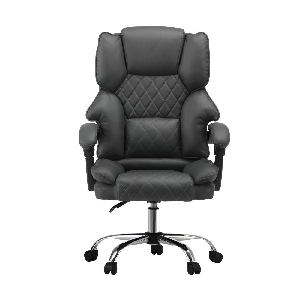 Premium Soft 2 In 1 Office and Massage Chair | High Quality Comfortzone PU Leather Executive Office Chair