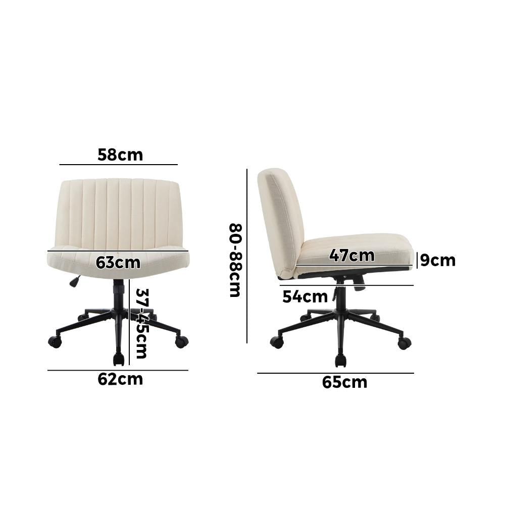 Parisi Retro Mid Back Wide Seat Office Chair | Adjustable Ultra Comfort Computer Chair