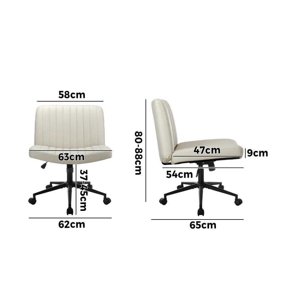 Parisi Retro Mid Back Wide Seat Office Chair | Adjustable Ultra Comfort Computer Chair