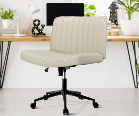 Parisi Retro Mid Back Wide Seat Office Chair |  Adjustable Ultra Comfort Computer Chair