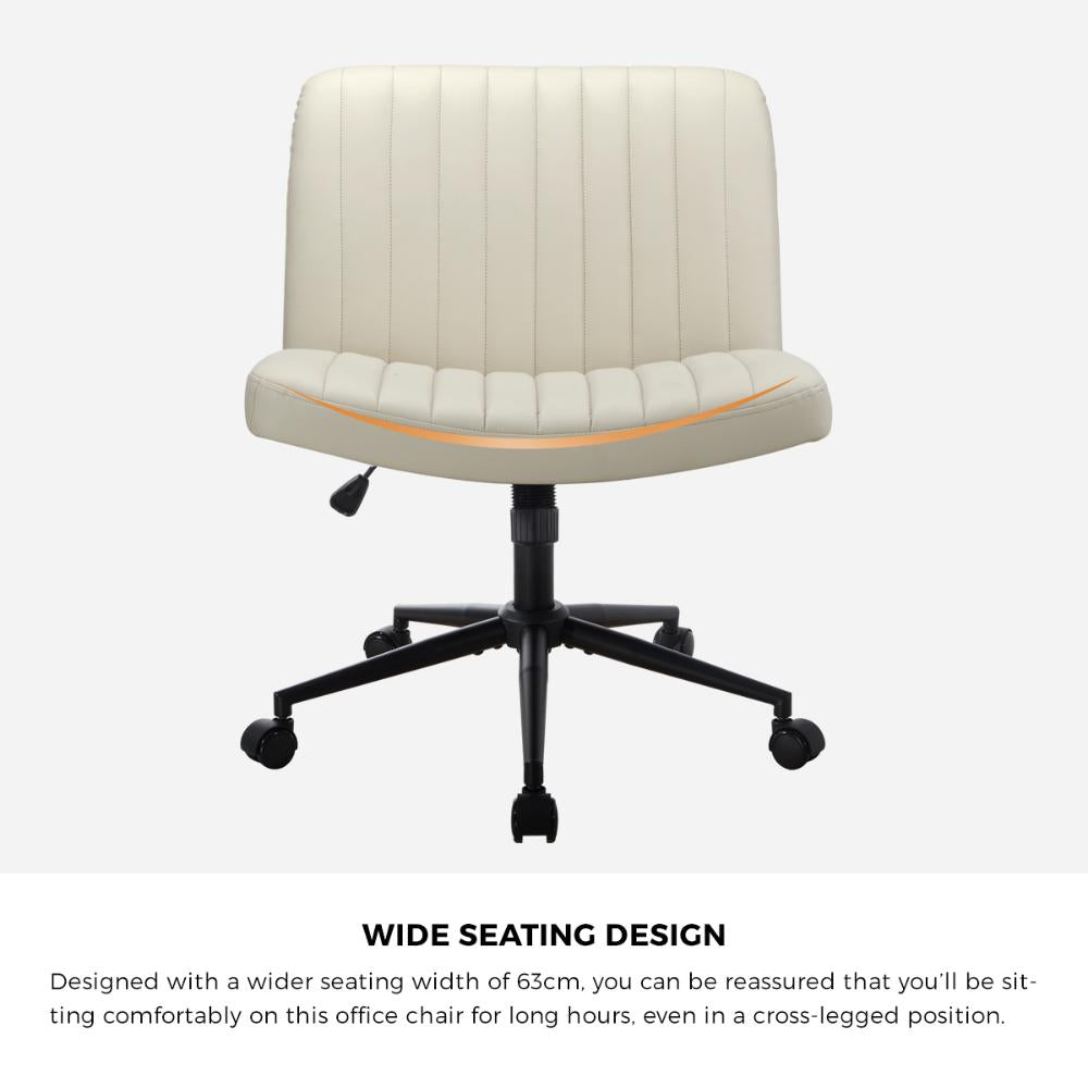 Parisi Retro Mid Back Wide Seat Office Chair | Adjustable Ultra Comfort Computer Chair