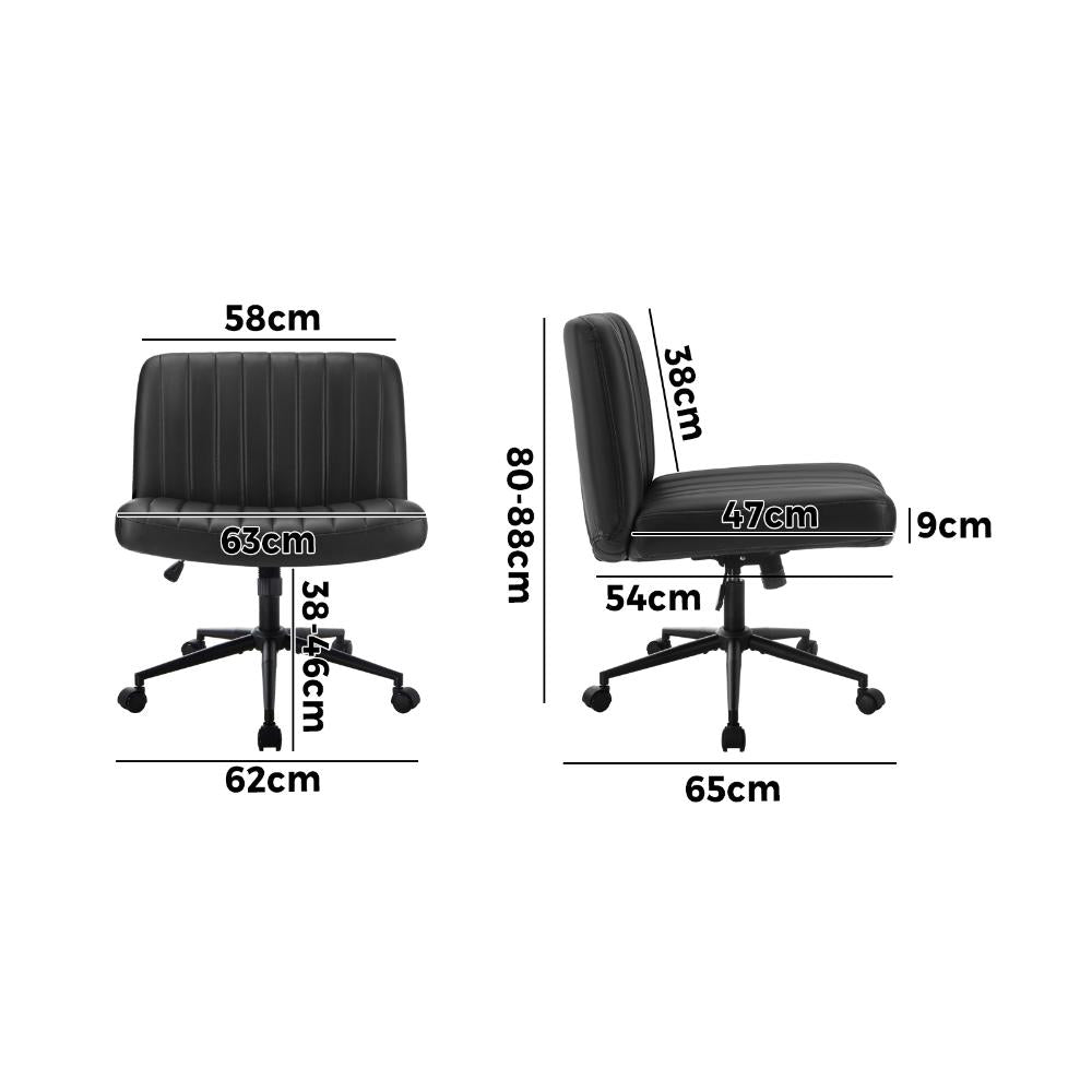 Parisi Retro Mid Back Wide Seat Office Chair | Adjustable Ultra Comfort Computer Chair