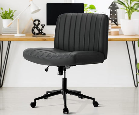 Parisi Retro Mid Back Wide Seat Office Chair |  Adjustable Ultra Comfort Computer Chair