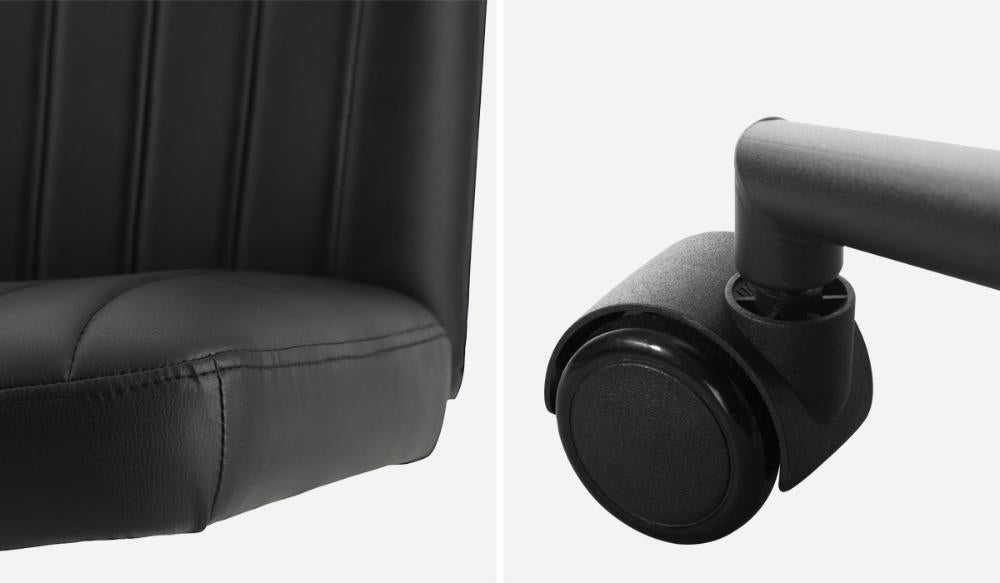 Parisi Retro Mid Back Wide Seat Office Chair | Adjustable Ultra Comfort Computer Chair