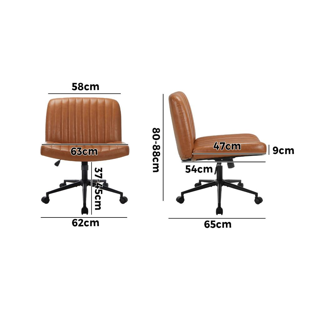 Parisi Retro Mid Back Wide Seat Office Chair | Adjustable Ultra Comfort Computer Chair