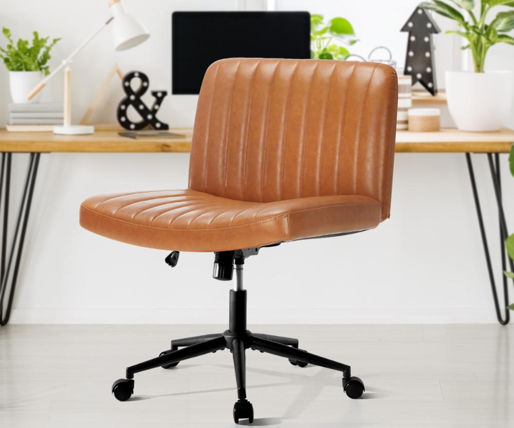 Parisi Retro Mid Back Wide Seat Office Chair | Adjustable Ultra Comfort Computer Chair
