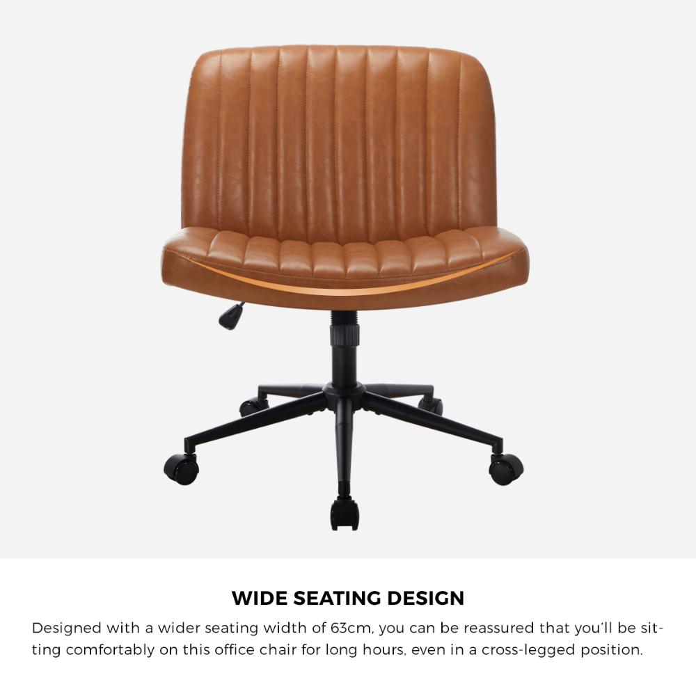 Parisi Retro Mid Back Wide Seat Office Chair | Adjustable Ultra Comfort Computer Chair