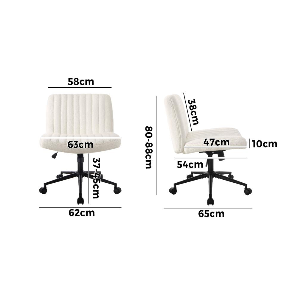Parisi Retro Mid Back Wide Seat Office Chair | Adjustable Ultra Comfort Computer Chair