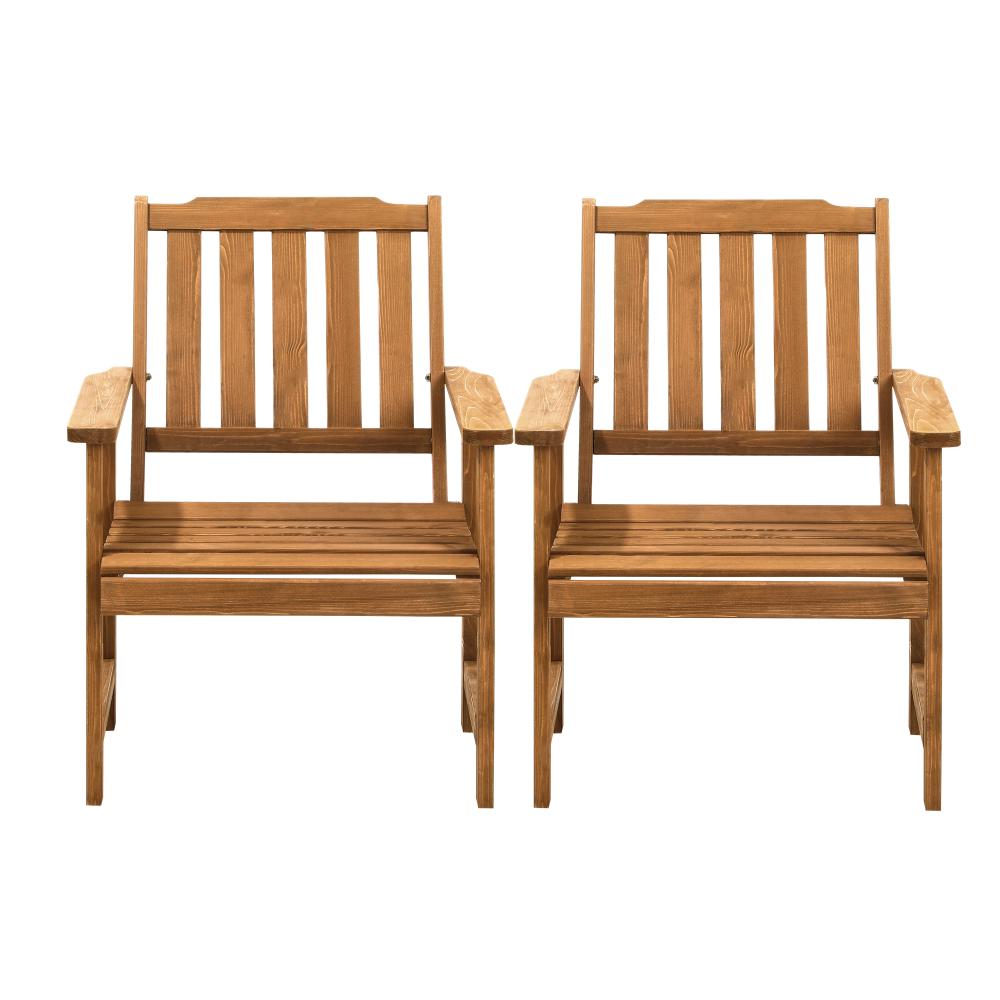 Tatiana Luxe Quality Outdoor Wooden Deck Chairs | Patio Garden High Back Armchairs