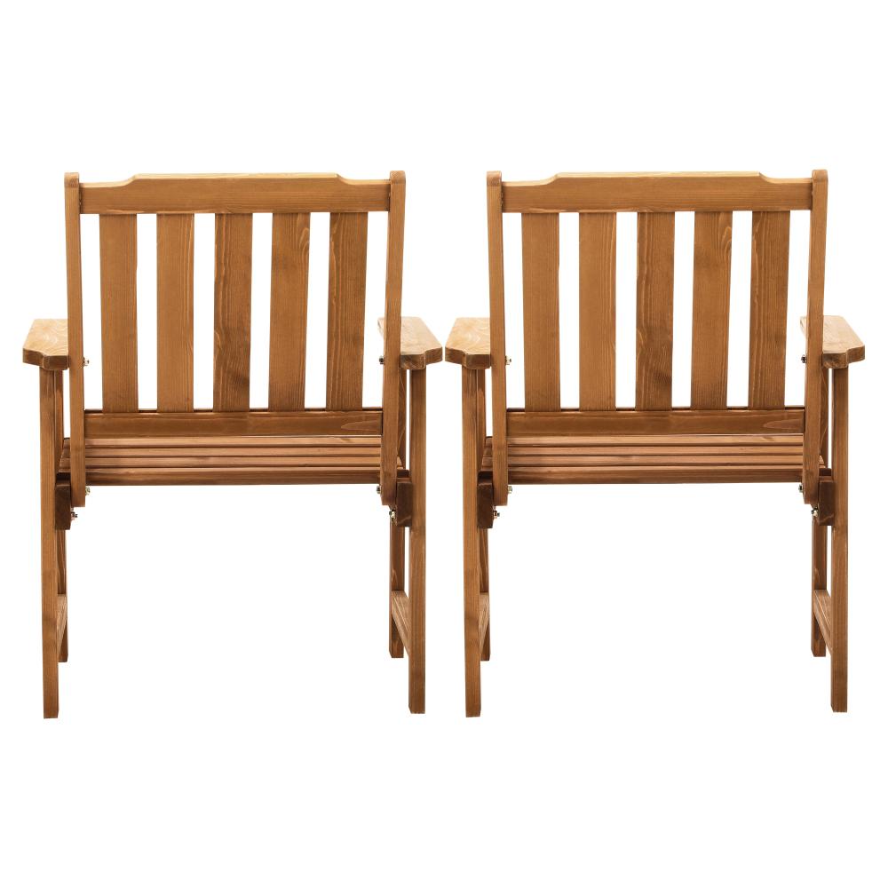 Tatiana Luxe Quality Outdoor Wooden Deck Chairs | Patio Garden High Back Armchairs