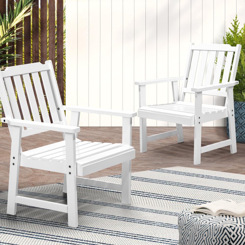Tatiana Luxe Quality Outdoor Wooden Deck Chairs | Patio Garden High Back Armchairs