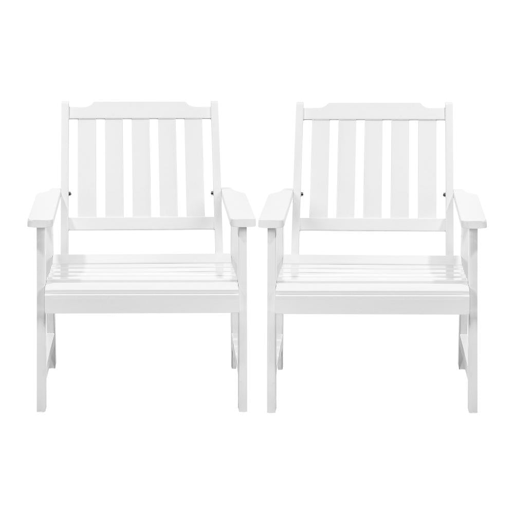 Tatiana Luxe Quality Outdoor Wooden Deck Chairs | Patio Garden High Back Armchairs