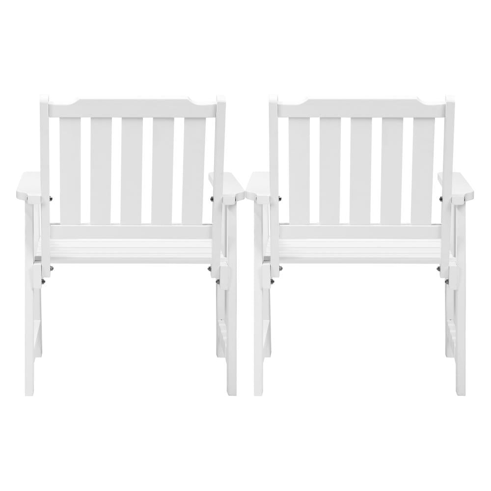 Tatiana Luxe Quality Outdoor Wooden Deck Chairs | Patio Garden High Back Armchairs