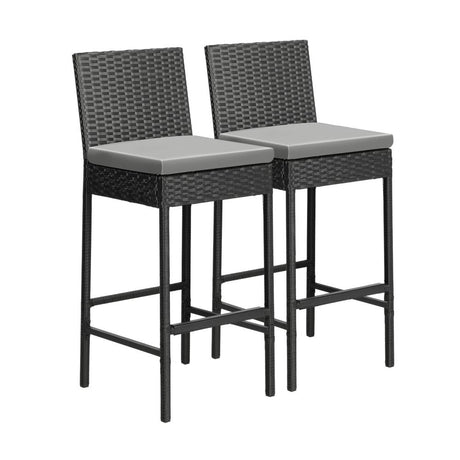Biso Deluxe Outdoor Rattan Wicker Bar Sets | Weather Resistant Durable Rattan Bar Patio Sets