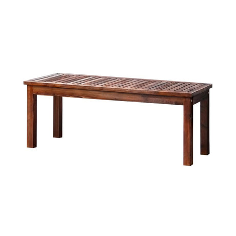 Mileni Wooden Luxe Outdoor Garden Bench | High Quality Weather Resistant Pool Patio Seating Bench