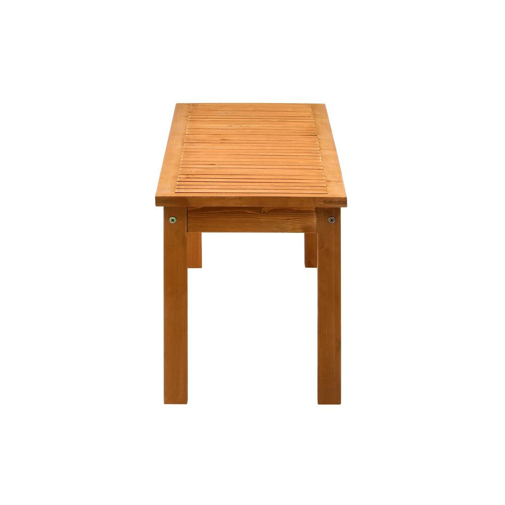 Mileni Wooden Luxe Outdoor Garden Bench | High Quality Weather Resistant Pool Patio Seating Bench