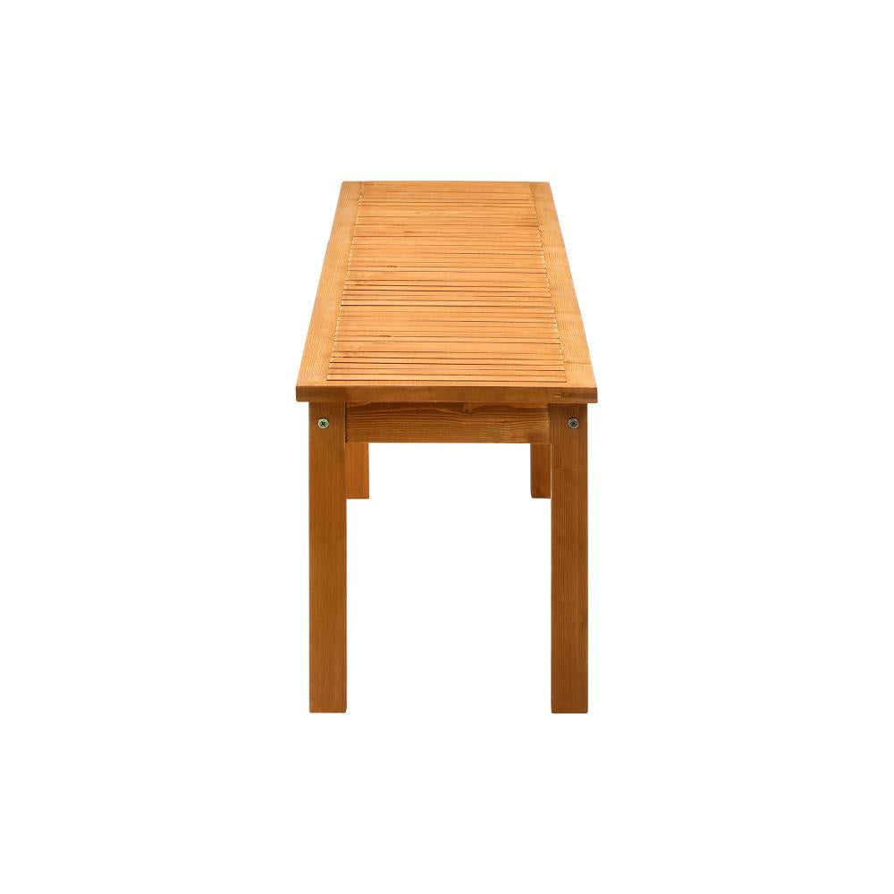 Mileni Wooden Luxe Outdoor Garden Bench | High Quality Weather Resistant Pool Patio Seating Bench