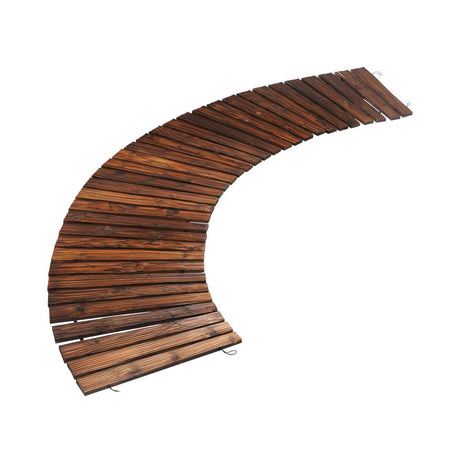 2.4m Wooden Garden Pathway Slats | Portable High Quality Weatherproof Garden Pathway