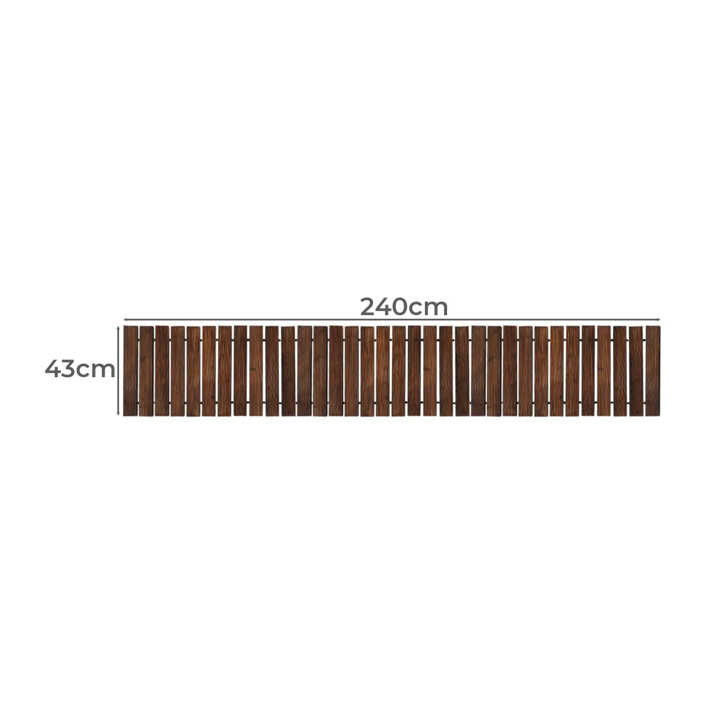 2.4m Wooden Garden Pathway Slats | Portable High Quality Weatherproof Garden Pathway